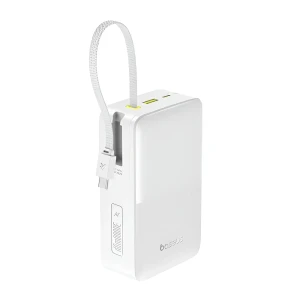 Baseus power bank 30000mah 22,5w with cable type-c 0.3m, enerfill fc51 bipow 2 pro digital display,  moon white Thumbnail 2