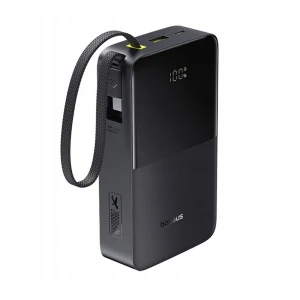Baseus power bank 30000mah 22,5w with cable type-c 0.3m, enerfill fc51 bipow 2 pro digital display, cosmic black Thumbnail 2