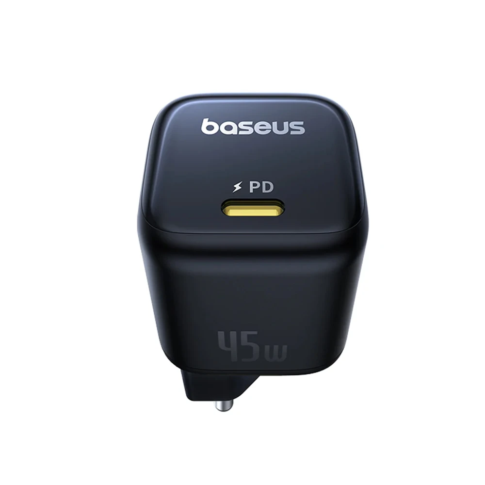 Baseus wall charger gan 1*type-c 45w, picogov series, cosmic black 2