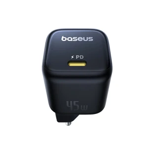 Baseus wall charger gan 1*type-c 45w, picogov series, cosmic black Thumbnail 2