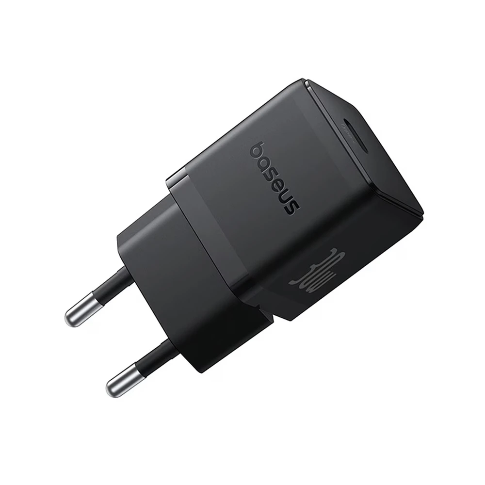 Baseus wall charger gan 1*type-c 30w, palm series, cluster black 2