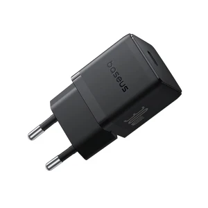 Baseus wall charger gan 1*type-c 30w, palm series, cluster black Thumbnail 2