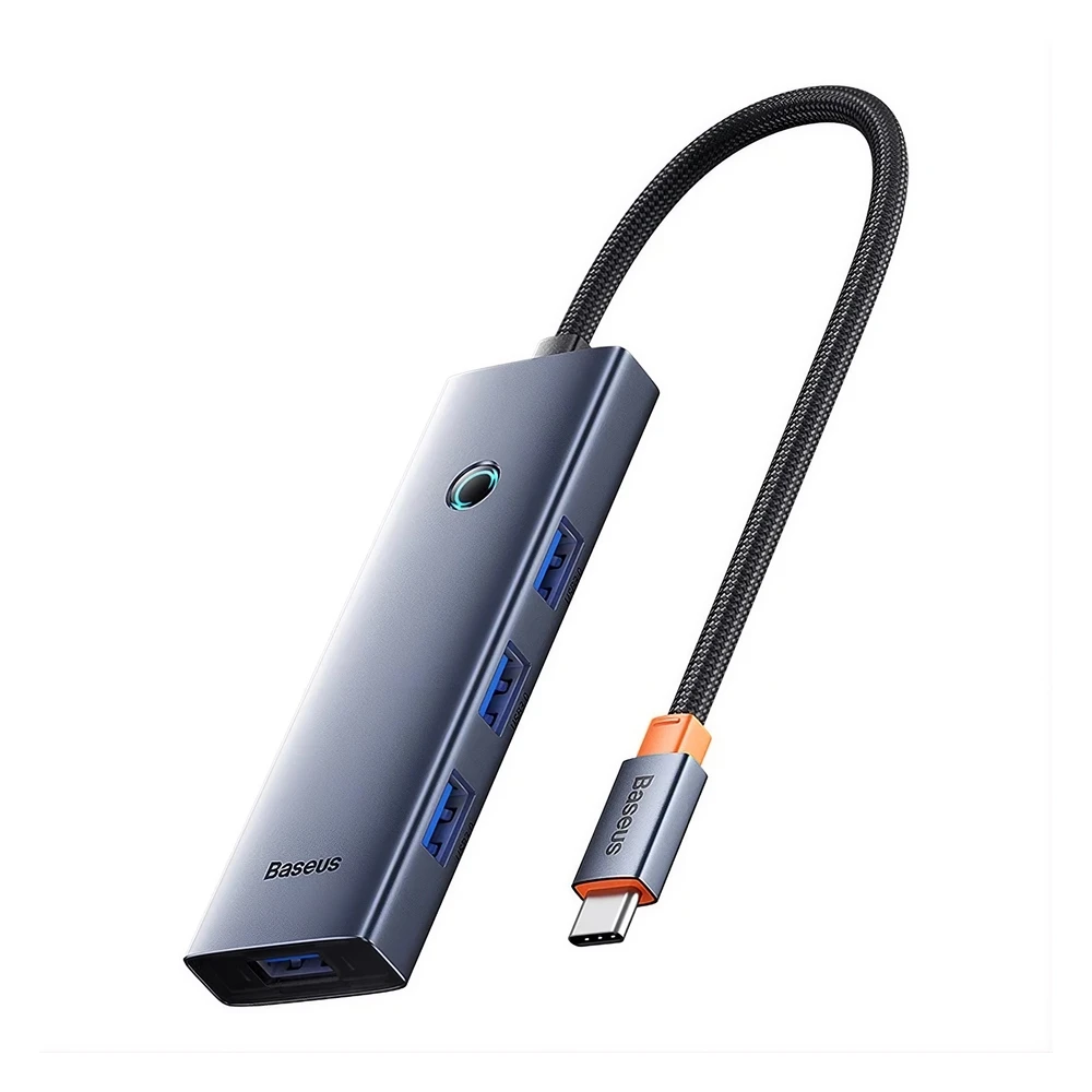 Baseus hub 4in1 type-c 3.0 to 4*usb-a 1*type-c 3.0 ultrajoy series, space grey 2