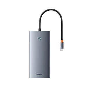Baseus hub 13in1 type-c to usb-c to hdmi 4k@60hz*2+dp 4k@60hz*1+vga*1+usb3.1*2+type-c3.1*1+usb2.0*1+pd*1+rj45*1+sd/tf*1+3, portaljo series, space gray