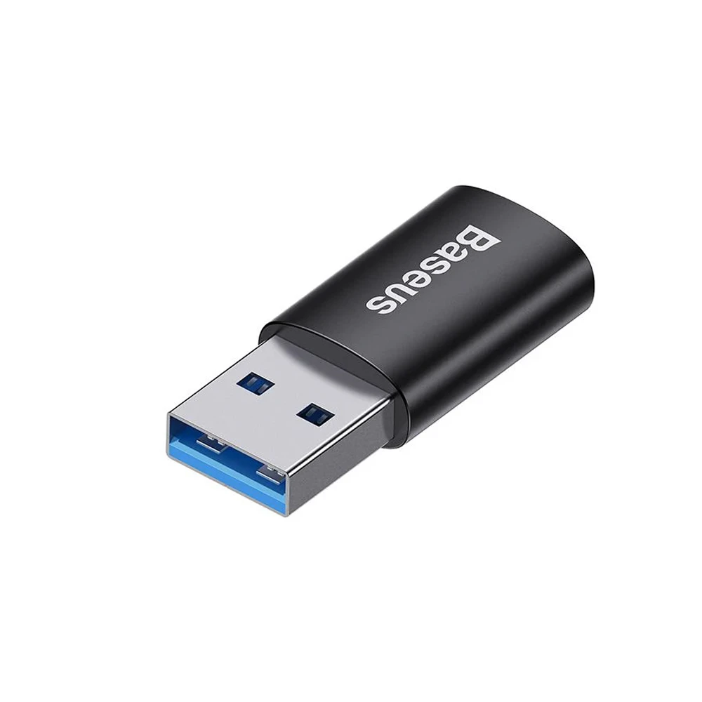 Baseus adapter mini otg usb-a 3.1 to type-c 3.1  ingenuity series, black 2