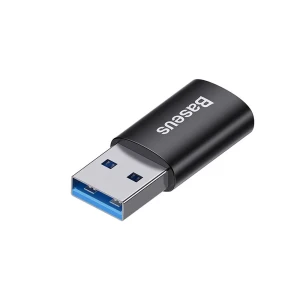 Baseus adapter mini otg usb-a 3.1 to type-c 3.1  ingenuity series, black Thumbnail 2
