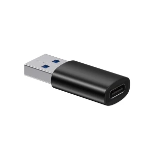 Baseus adapter mini otg usb-a 3.1 to type-c 3.1  ingenuity series, black Thumbnail 3