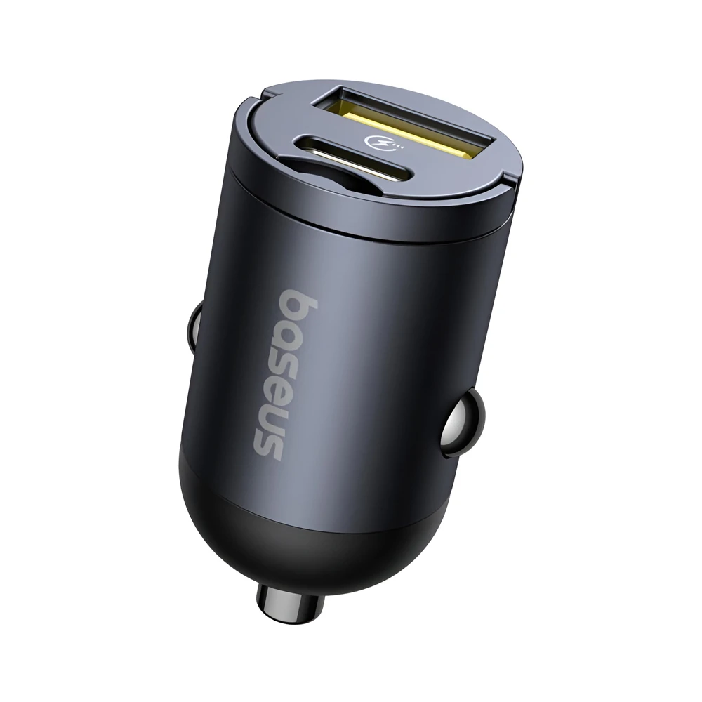 Baseus car charger mini 1*type-c 30w, tiny star series, black 2