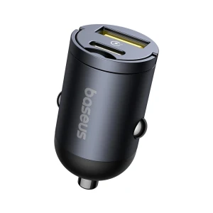 Baseus car charger mini 1*type-c 30w, tiny star series, black Thumbnail 2