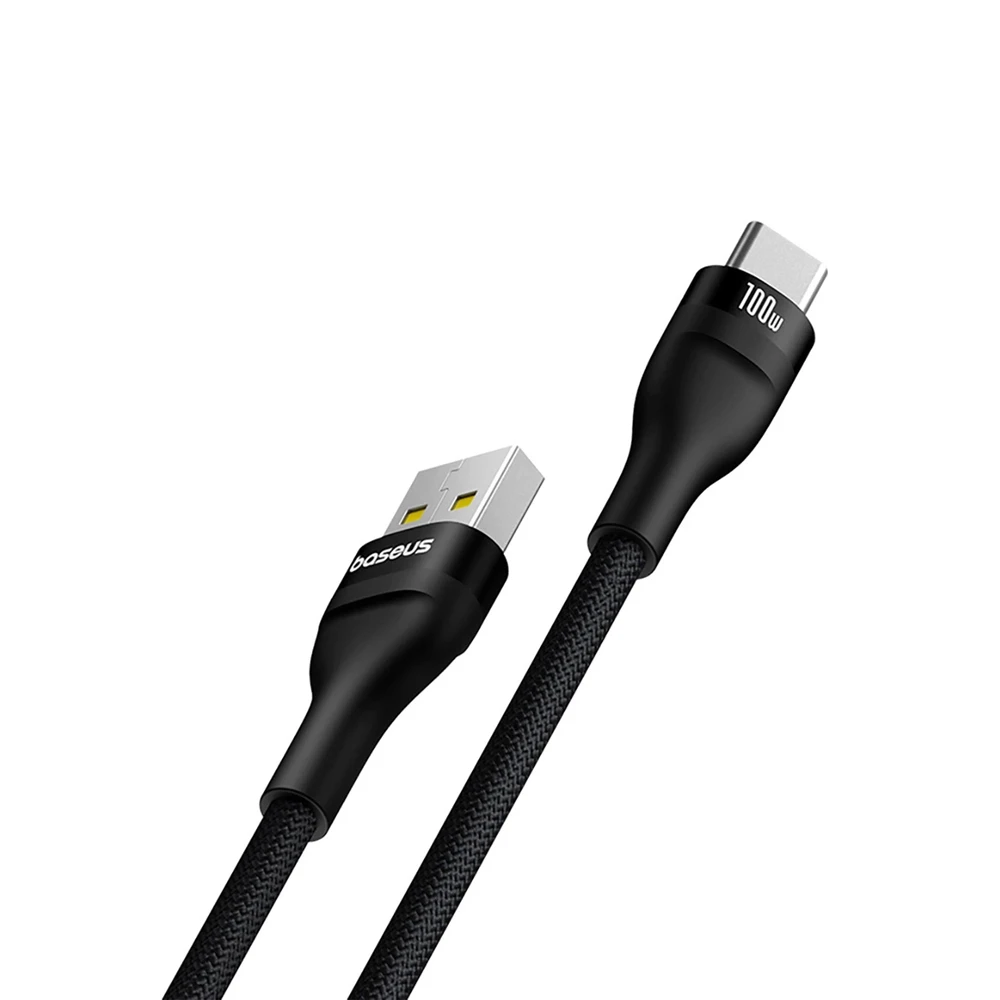 Baseus cable 2 in 1 type-c 100w 1m, flash 2 series, cluster black 2