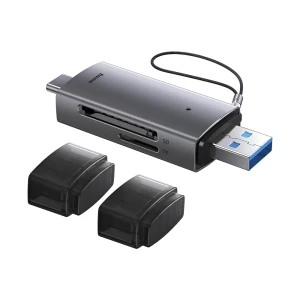 Baseus card reader 2in1 type-c 3.0 to usb-a 3.0 to tf/sd lite series, black Thumbnail 2