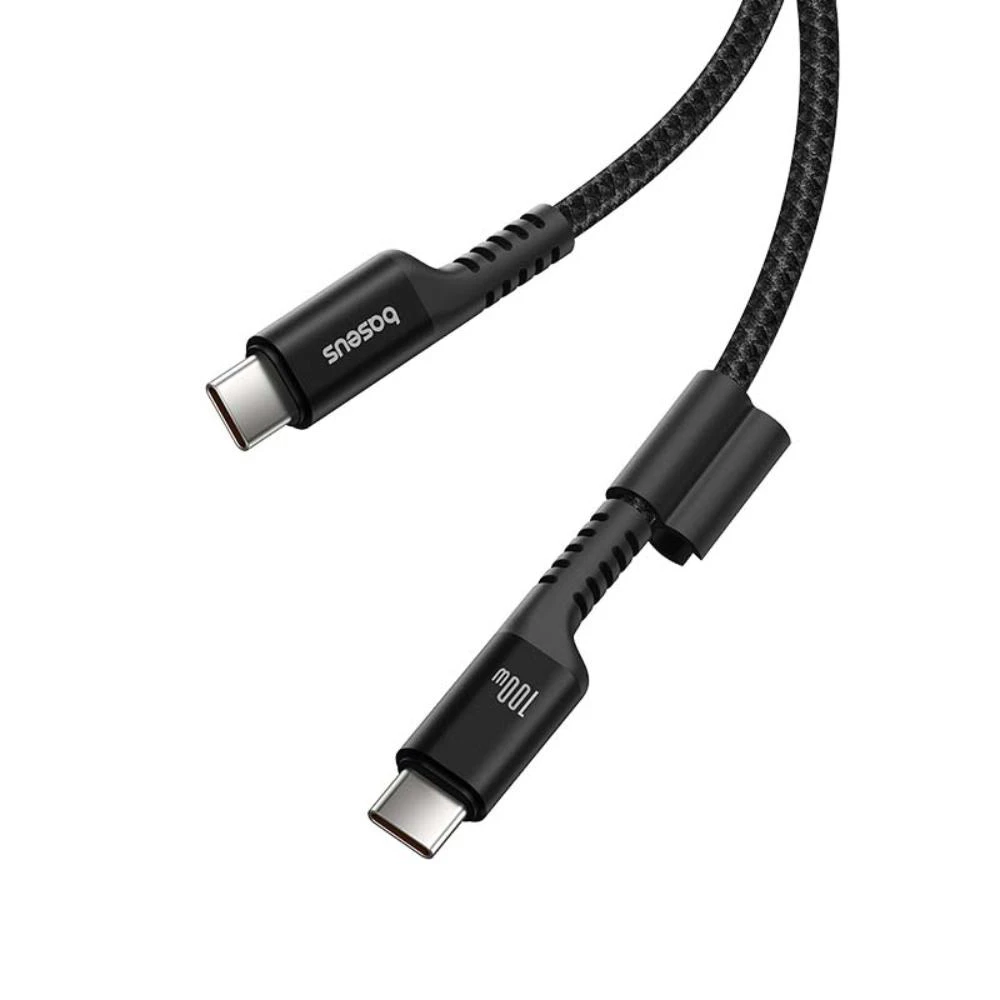 Baseus cable type-c to type-c 100w 1m, fish-eye series, cluster black 3