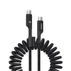 Baseus cable type-c to type-c 100w 1m, fish-eye series, cluster black