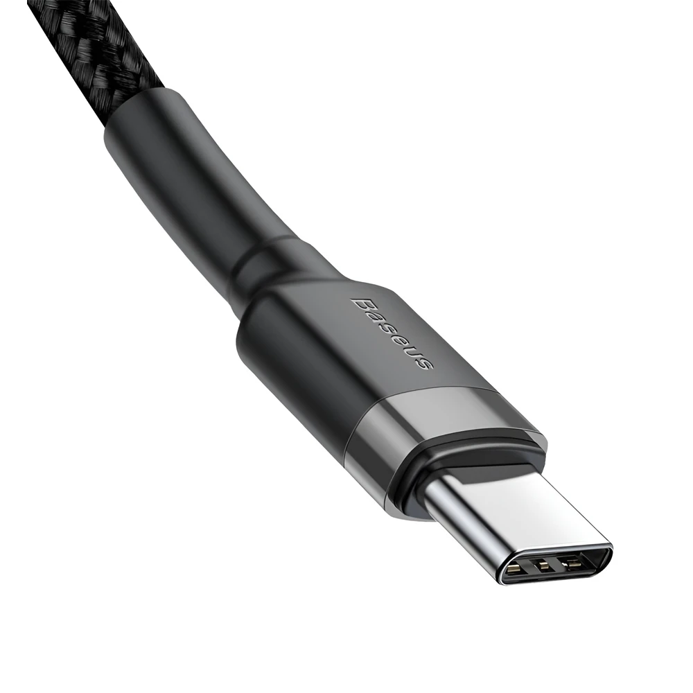Baseus cable type-c to type-c 60w 2m, cafule series, black 3