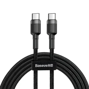 Baseus cable type-c to type-c 60w 2m, cafule series, black
