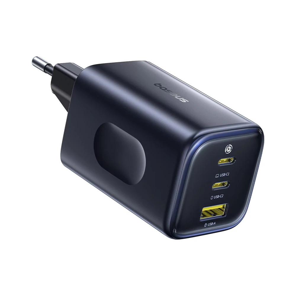 Baseus wall charger gan 2*type-c+1*usb-a 100w, picogov series ae11, cosmic black 3