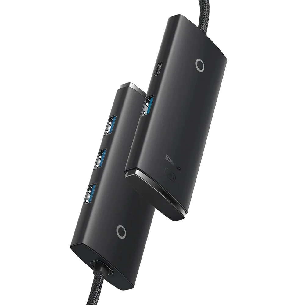 Baseus hub 4in1 type-c 3.0 to 4*usb-a 1*type-c 3.0 lite series, black 3