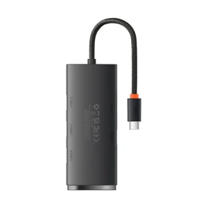 Baseus hub 4in1 type-c 3.0 to 4*usb-a 1*type-c 3.0 lite series, black Thumbnail 2