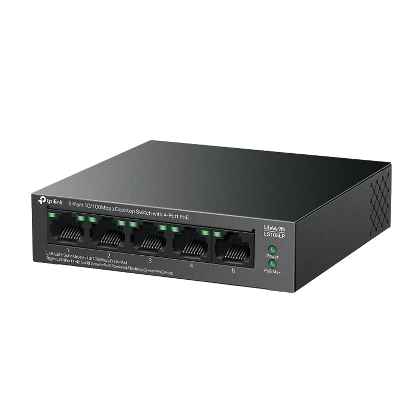 Comutator poe tp-link ls105lp, 4x ieee 802.3af 3
