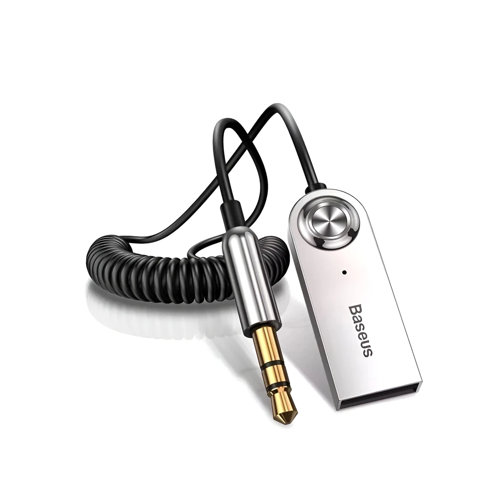 Baseus cable car adapter wireless audio receiver 3.5mm ba01, black 2