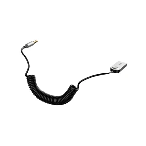 Baseus cable car adapter wireless audio receiver 3.5mm ba01, black Thumbnail 3
