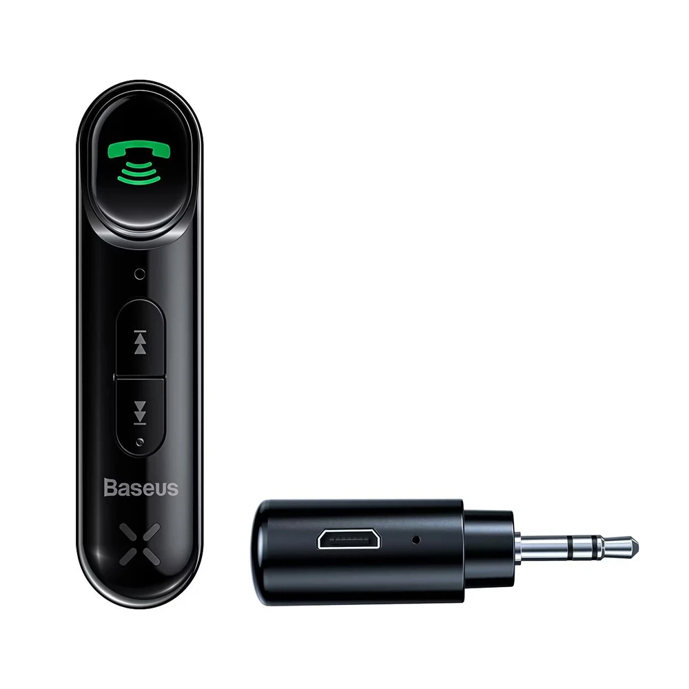 Baseus adapter wireless audio receiver car 3.5mm bsba-02, black 3