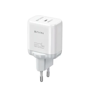 Bavin wall charger pd 20w fast charge + cable type-c to type-c, white Thumbnail 2