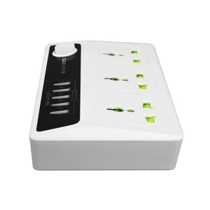 Bavin power socket 3 outlets + 4 usb 3.4a, intelligent timer control, eu plug, white Thumbnail 3