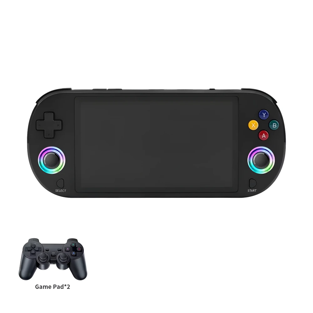 Портативная ретро игровая консоль dezorq m22pro, 64gb, hdmi, 2 геймпада, черная 3