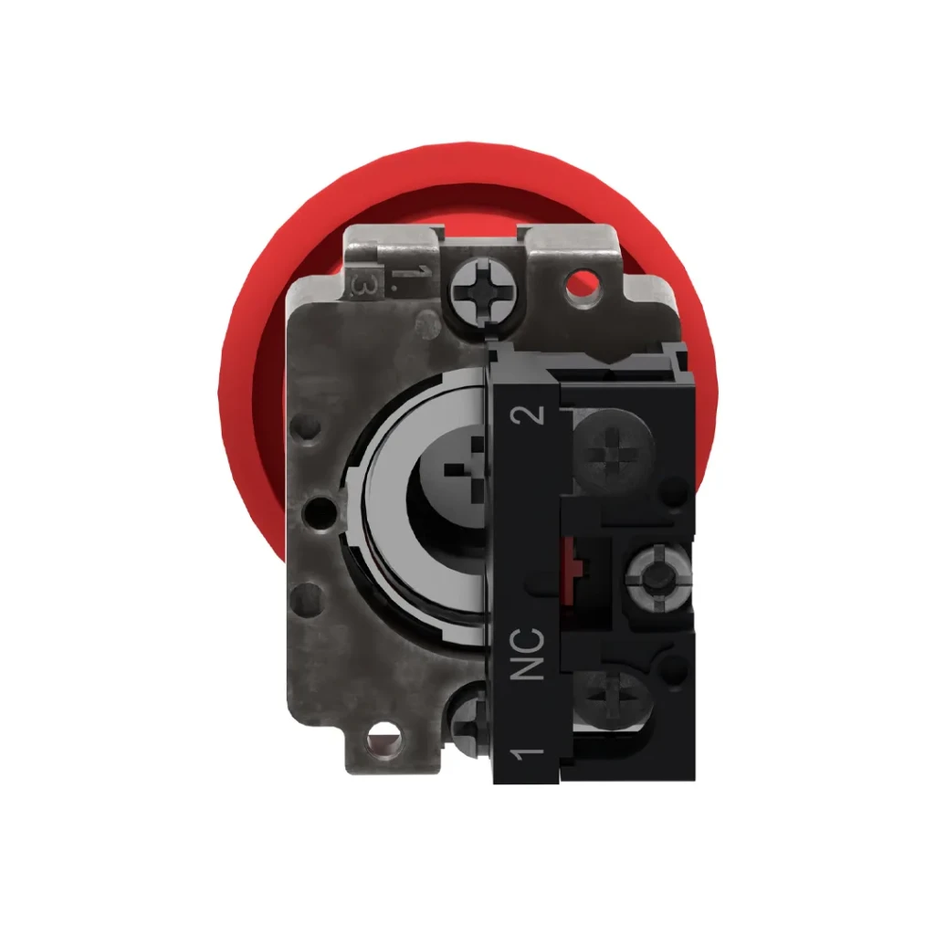 Кнопка с возвратом 220 - 240 в 3 a ip65 красный schneider-electric 3