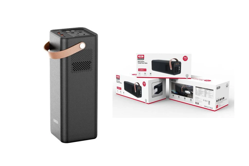 Stație de alimentare cu stocare de energie pentru iluminat exterior xo psa-700 192000mah/614wh, neagră 2