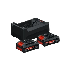 Set încărcător + 2 acumulatoare expert 4.0 ah (li-ion) 18 v bosch