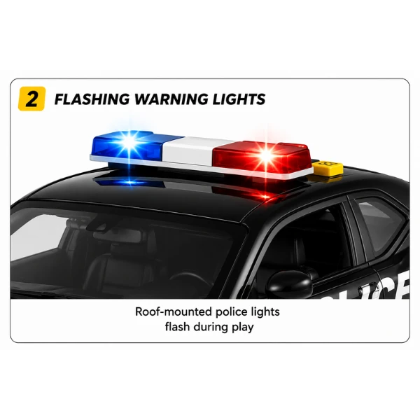 Mașină de poliție 1:18 (lumină / sunet) 5