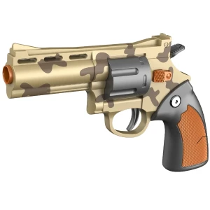 Revolver mecanic cu gloanțe moi, galben Thumbnail 2