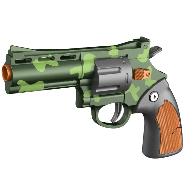 Revolver mecanic cu gloanțe moi, verde 2