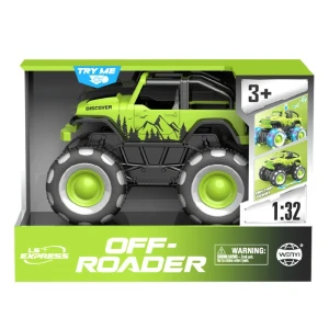 1:32 monster truck cu inerție (lumină/sunet), verde Thumbnail 3