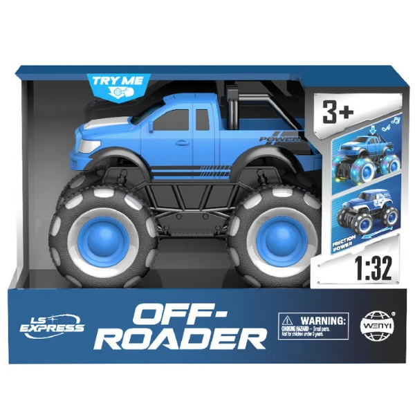 1:32 monster truck cu inerție (lumină/sunet), albastru 3