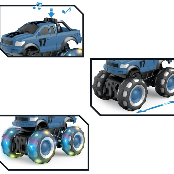 1:32 monster truck cu inerție (lumină/sunet), albastru 5