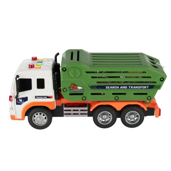1:16 camion de salvare pentru transportarea animalelor cu fricțiune (lumini /sunete) 7
