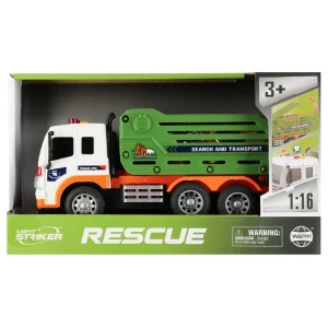 1:16 camion de salvare pentru transportarea animalelor cu fricțiune (lumini /sunete) Thumbnail 3