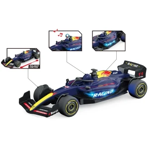 1:18 mașină de curse f1 cu mecanism pull-back , (lumină/sunet), albastră Thumbnail 5