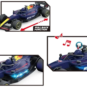 1:18 mașină de curse f1 cu mecanism pull-back , (lumină/sunet), albastră Thumbnail 6