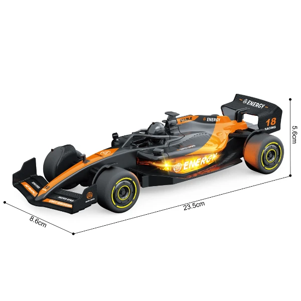 1:18 mașină de curse f1 cu mecanism pull-back , (lumină/sunet) 4