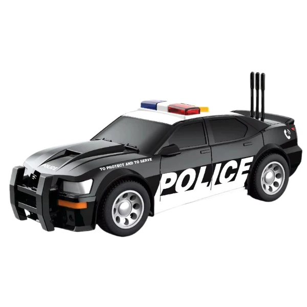 1:32 set vehicule de poliție cu fricțiune (lumini / sunete) 5