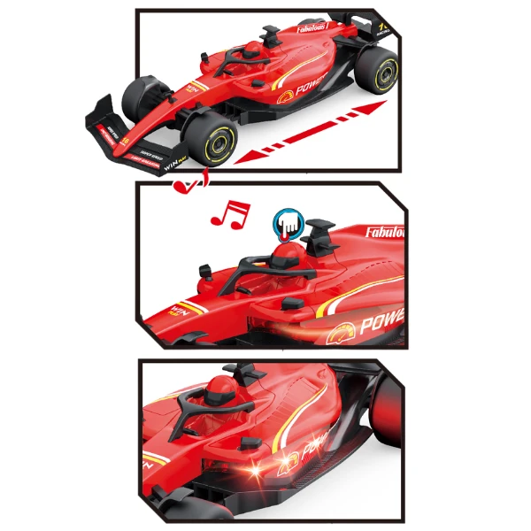 1:18 mașină de curse f1 cu inerție , (lumină/sunet) 6