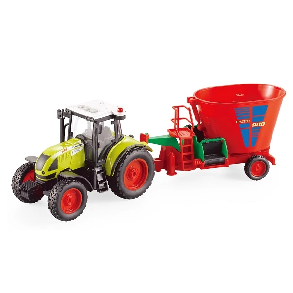 1:16 tractor cu fricțiune "trailered farm tractor" (lumina / sunet) 2