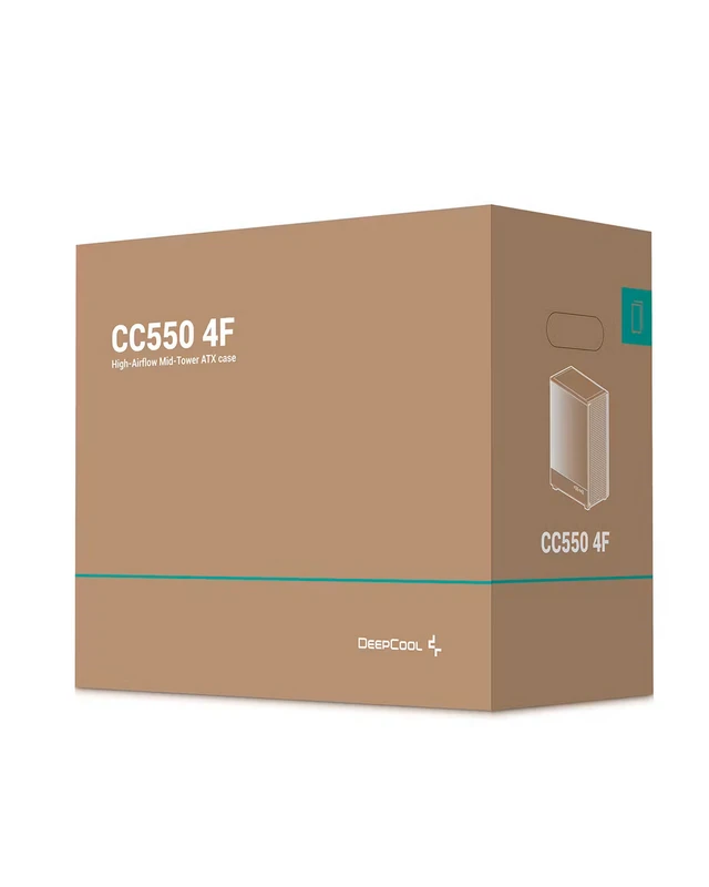 Компьютерный корпус deepcool cc550 4f, midi-tower, без блока питания 6