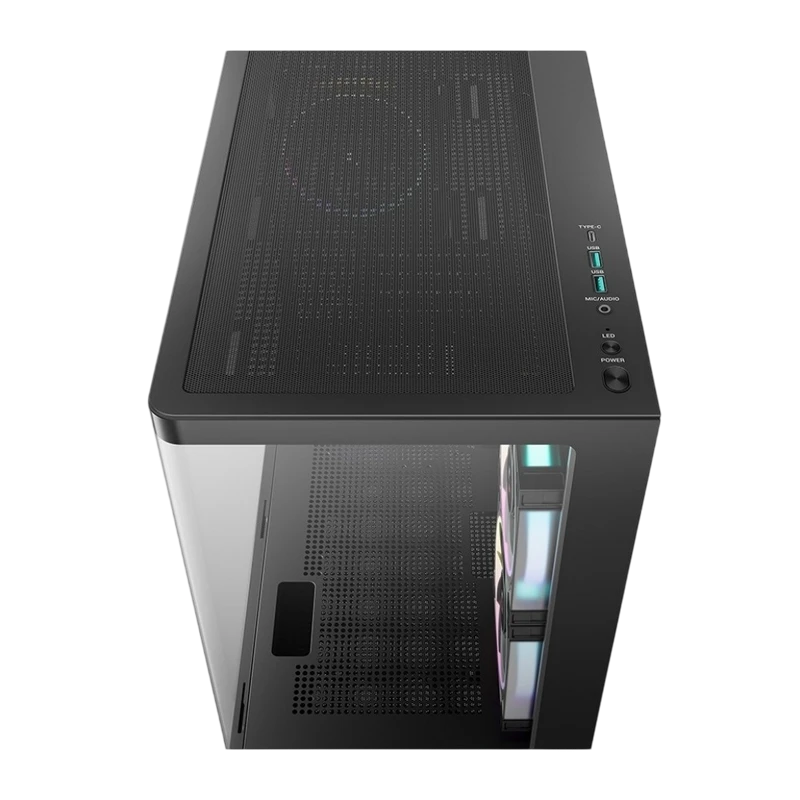 Carcasă pc deepcool cg380u 3f, micro-atx, fără psu, negru 3