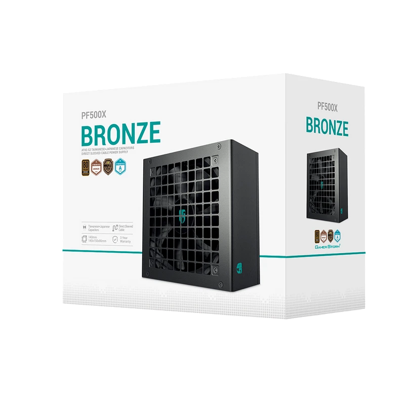 Блок питания для компьютеров deepcool pf500x, 500вт, atx,  9