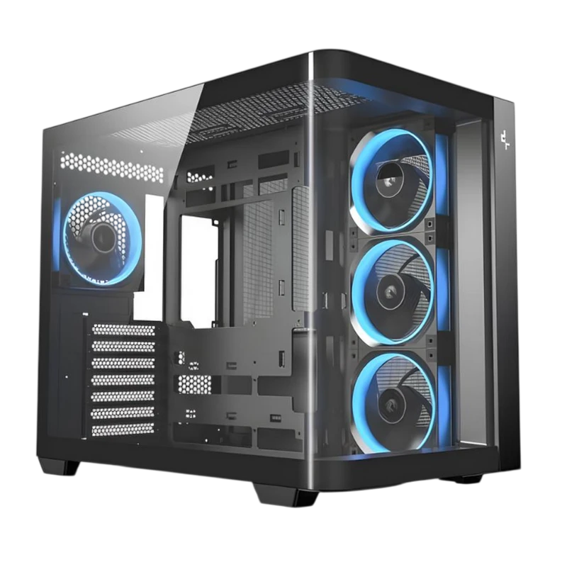 Carcasă pc deepcool cg530u 4f, midi-tower, fără psu, negru 9